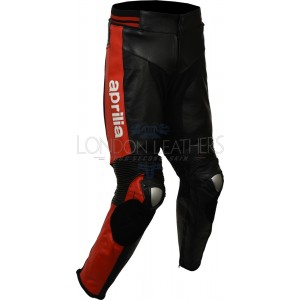 Aprilia Max Racing Leather Motorcycle Trouser Pants